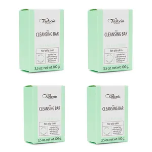 پن شستشو ویکتوریا مدل Oily Skin وزن 100 گرم بسته 4 عددی