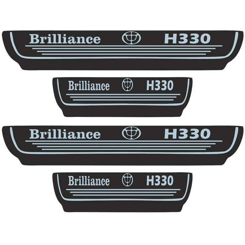 برچسب بدنه خودرو اسپرت غدیر مدل CH NO YA59 A38 مناسب برای برلیانس H330 بسته 4 عددی