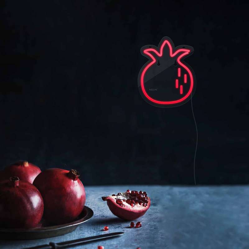 چراغ دیواری نئون دیزاین طرح Pomegranate-GL_RD