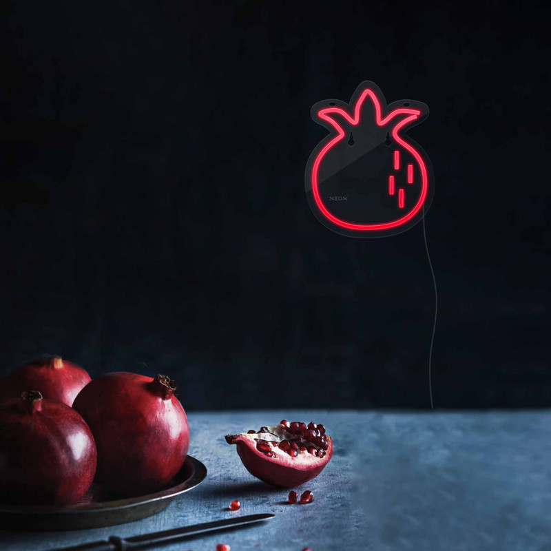چراغ دیواری نئون دیزاین طرح Pomegranate-GL_RD