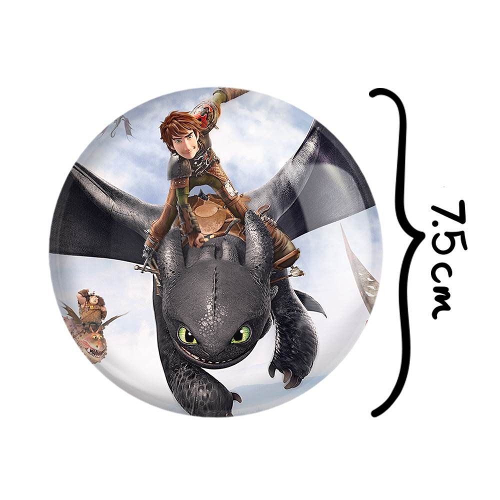 آینه جیبی خندالو مدل اژدها سواران DreamWorks Dragons  کد 13755