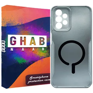 کاور قاب ناب مدل متالیک طرح مگسیف مناسب برای گوشی موبایل سامسونگ Galaxy A13 4G / A23 4G