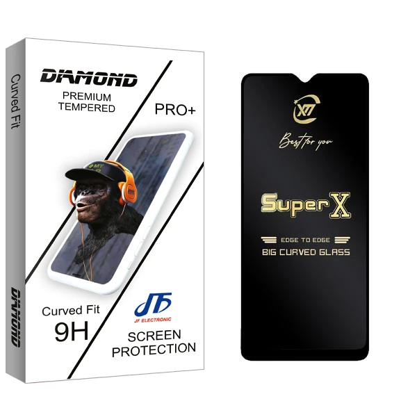 محافظ صفحه نمایش جی اف مدل Diamond SuperX مناسب برای گوشی موبایل شیائومی Poco M3 / M2 Pro / Redmi Note 9 4G / 9 Power