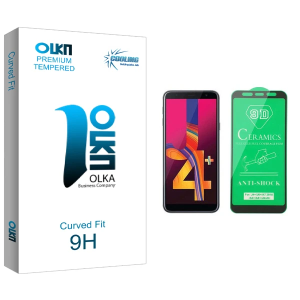محافظ صفحه نمایش سرامیکی کولینگ مدل Olka glass مناسب برای گوشی موبایل سامسونگ Galaxy J4 Plus