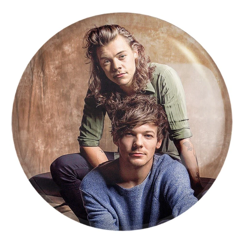 پیکسل خندالو طرح لوئی تاملینسون و هری استایلز گروه موسیقی وان دایرکشن One Direction کد 2931 مدل بزرگ