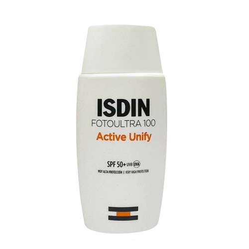 کرم ضد آفتاب بدون رنگ ایزدین SPF 50 مدل FOTOULTRA 100 ACTIVE UNIFY ‌مناسب انواع پوست حجم 50 میلی‌ لیتر