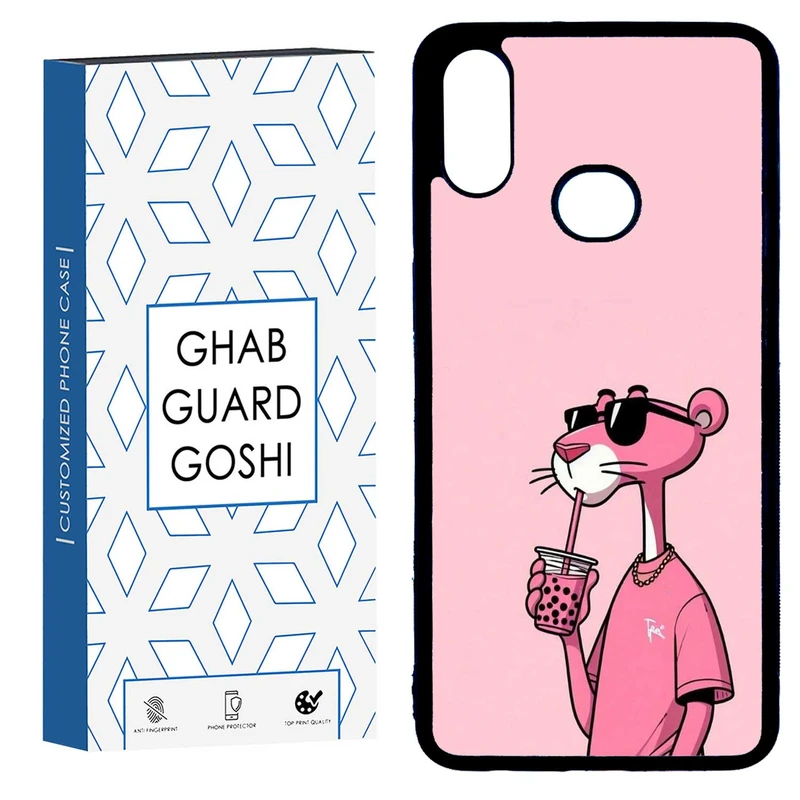 کاور قاب گارد گوشی طرح پلنگ صورتی کد TPU-213 مناسب برای گوشی موبایل سامسونگ GALAXY A10S