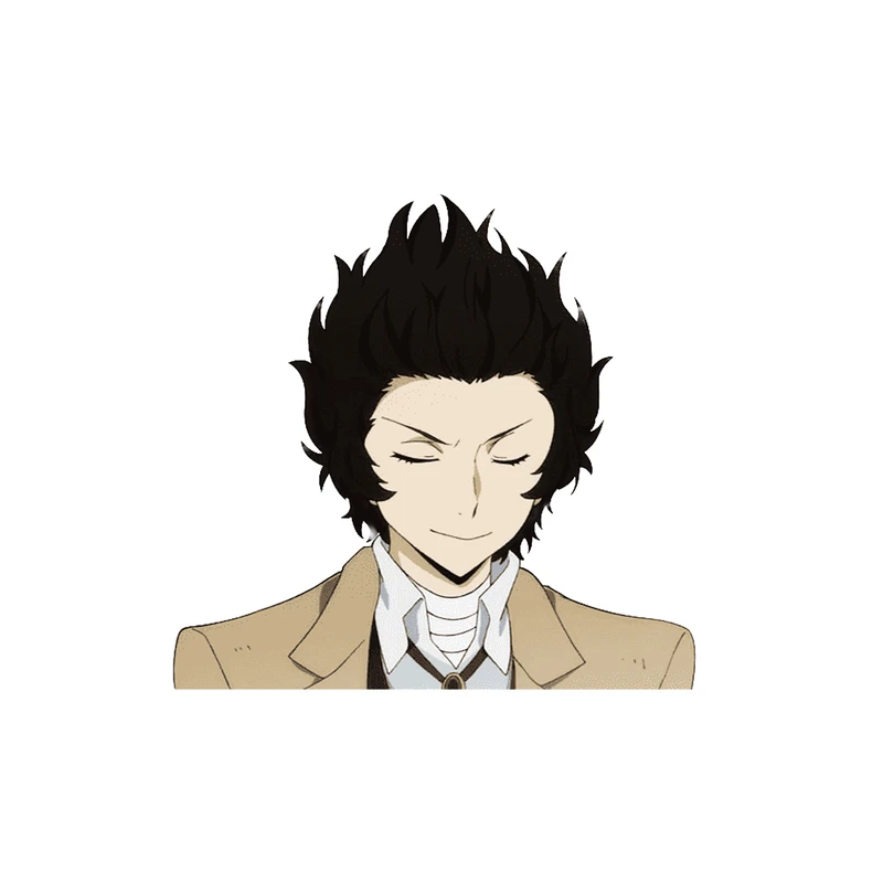 استیکر لپ تاپ و موبایل مدل انیمه طرح سگ‌های ولگرد بانگو اوسامو دازای Bungo Stray Dogs Osamu dazai کد 325