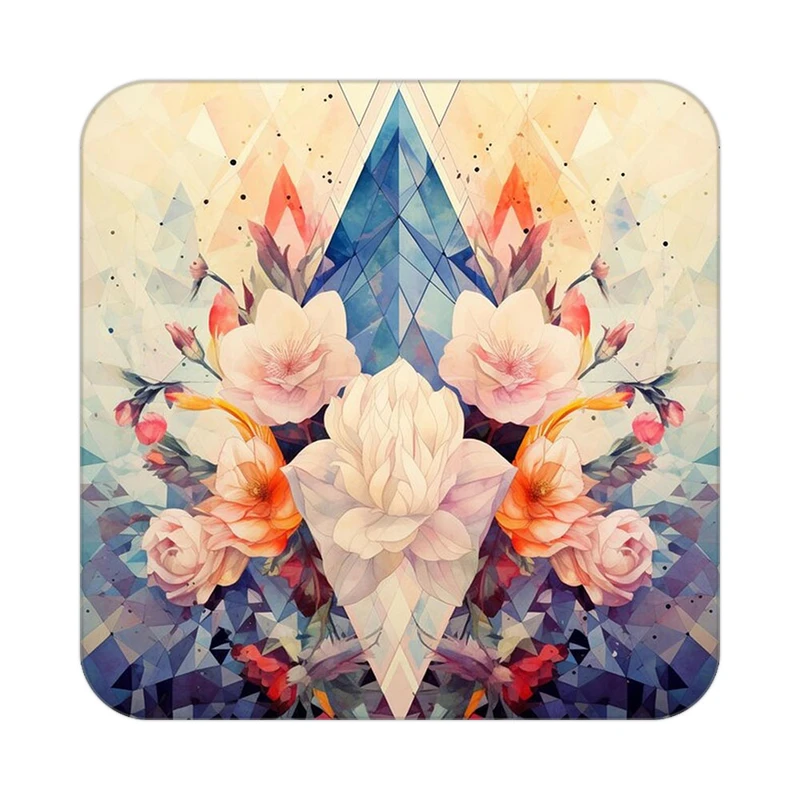 زیر لیوانی کاکتی طرح گل مدل mp16211