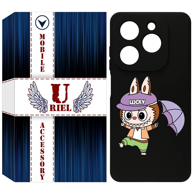 کاور یوریل مدل KSH کد 125 طرح عروسک لبوبو مناسب برای گوشی موبایل تکنو Spark 20 / Spark Go 2024