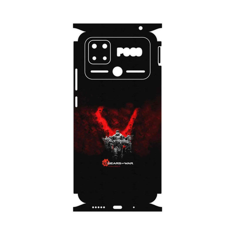 برچسب پوششی ماهوت مدل GEARS_OF_WAR-FullSkin مناسب برای گوشی موبایل شیائومی Poco C40