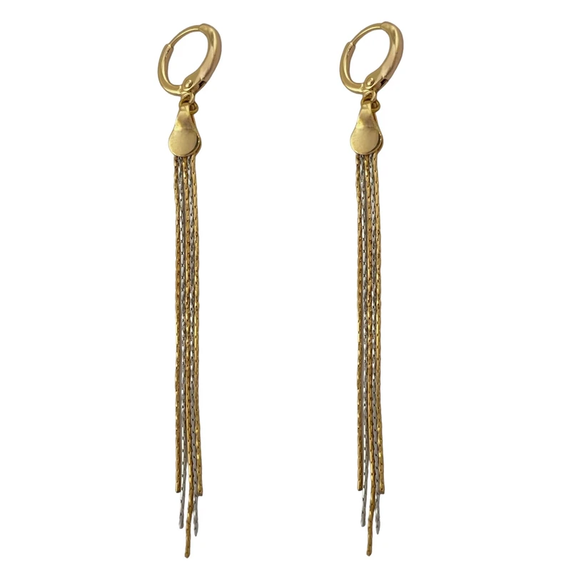 گوشواره زنانه ژوپینگ مدل زنجیری کد E4878