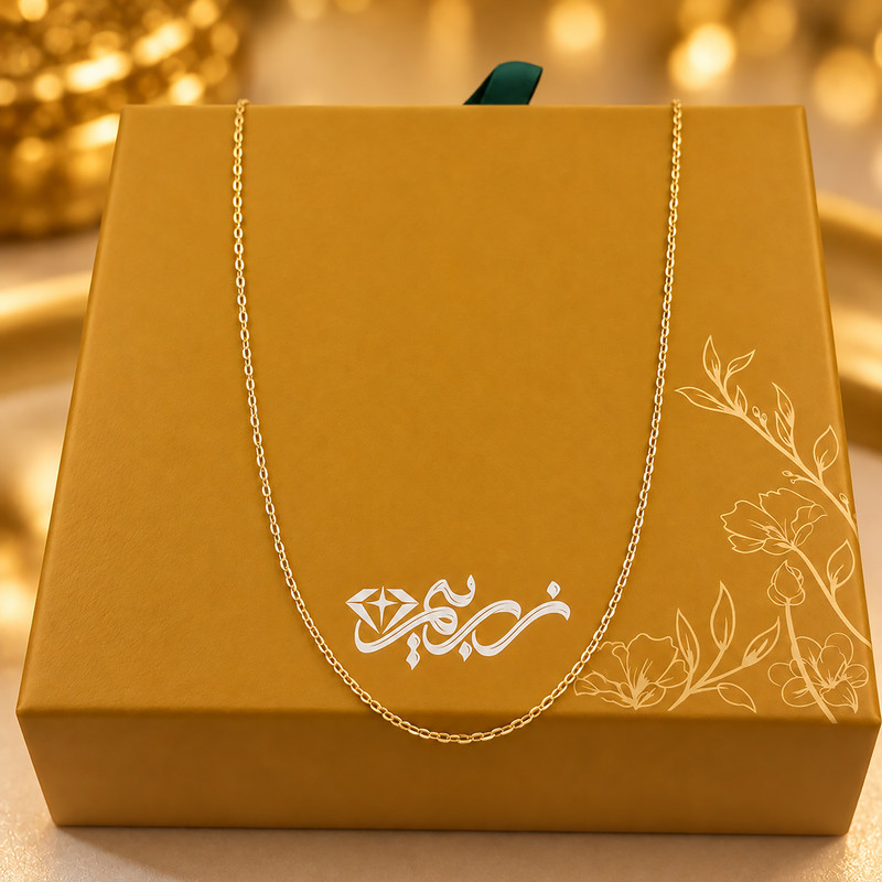زنجیر طلا 18 عیار زنانه حلقه ای (فلامینگو) زربیم مدل ZN 100