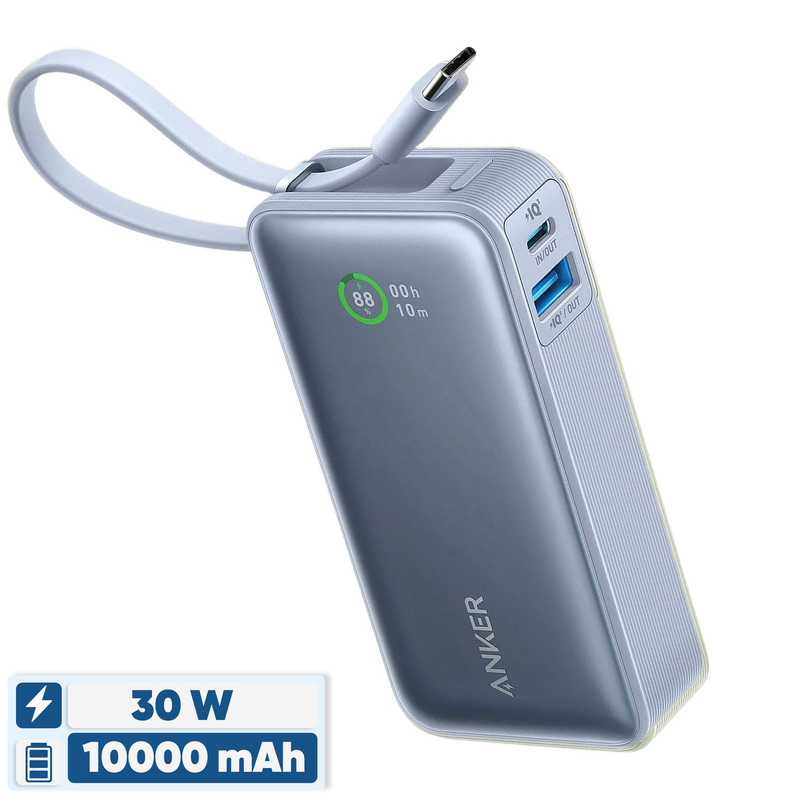 پاوربانک 30 وات انکر مدل A1259 ظرفیت 10000 میلی آمپر ساعت