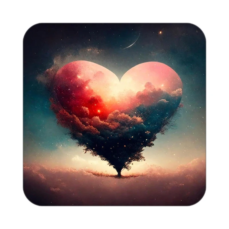 زیر لیوانی کاکتی مدل عاشقانه کد mp12407