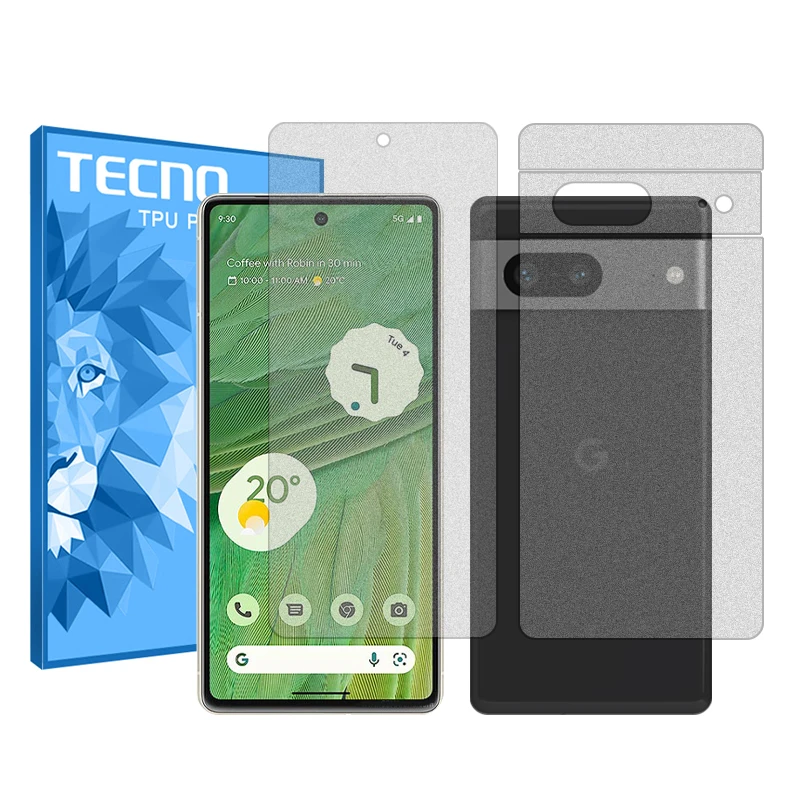 محافظ صفحه نمایش مات تکنو مدل HyMTT مناسب برای گوشی موبایل گوگل Pixel 7 به همراه محافظ پشت گوشی