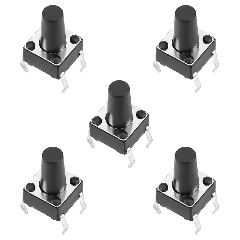 میکرو سوئیچ مدل Vertical-6×6×10-4P بسته 5 عددی
