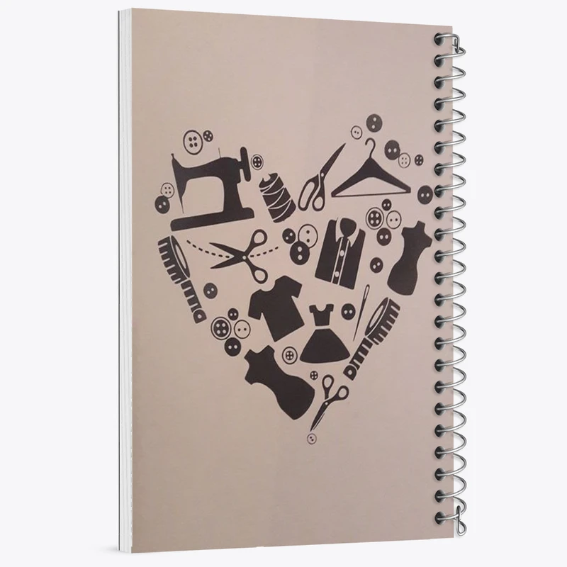 دفتر شطرنجی 50 برگ خندالو طرح خیاطی کد N2031