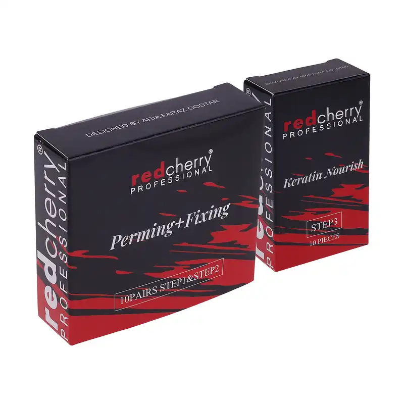 مجموعه لیفت مژه رد چری مدل 001 بسته 3 عددی