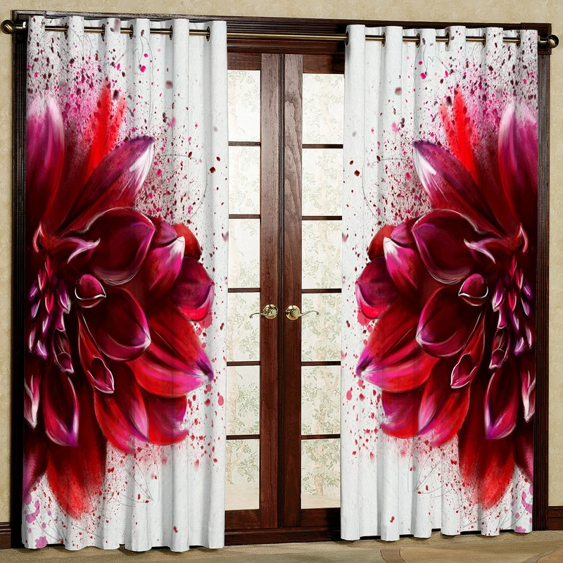  پرده مدل گل دار مخمل پانچی کد 4423 سایز 200x140 سانتی متر