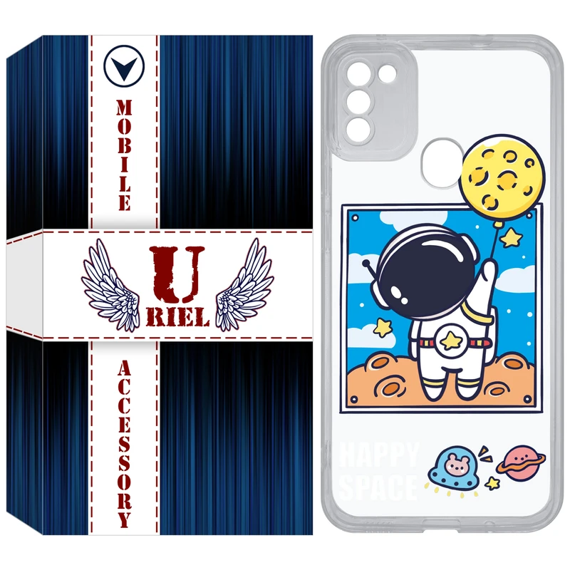 کاور یوریل مدل Clear کد 7 طرح فضانورد مناسب برای گوشی موبایل سامسونگ Galaxy A11 / M11