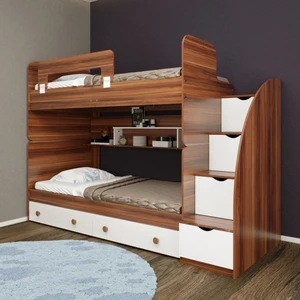 تخت خواب دو طبقه مدل آلفا سایز 90x200 سانتی متر