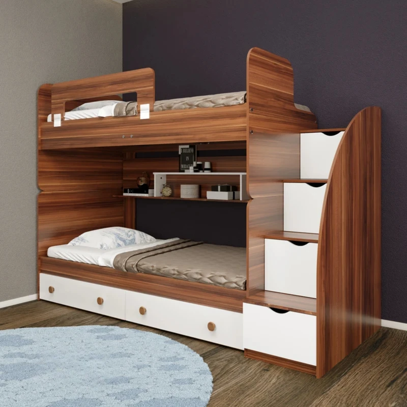 تخت خواب دو طبقه مدل آلفا سایز 90x200 سانتی متر