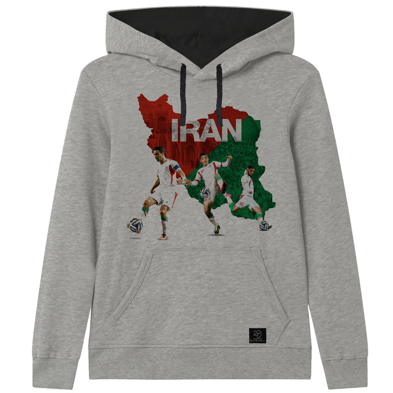 هودی پسرانه 27 مدل IRAN کد V72 رنگ طوسی