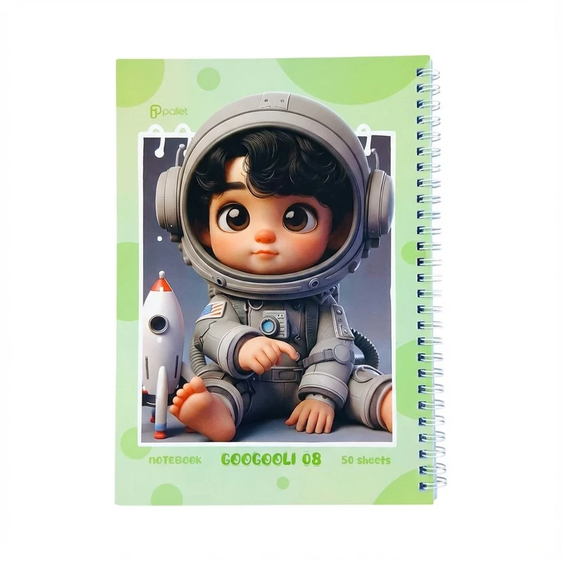 دفتر مشق ۵۰ برگ پالت طرح فانتزی گوگولی