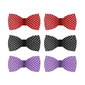 کش مو دخترانه مدل خالدار کد Z-112 بسته 6 عددی