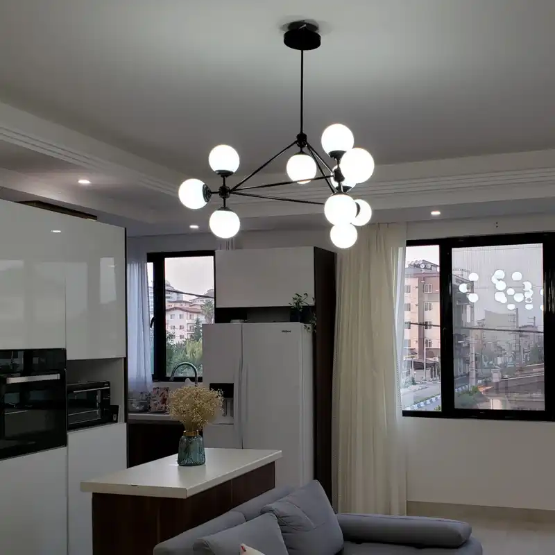 لوستر مدل مدرن طرح مولکولی کد 001