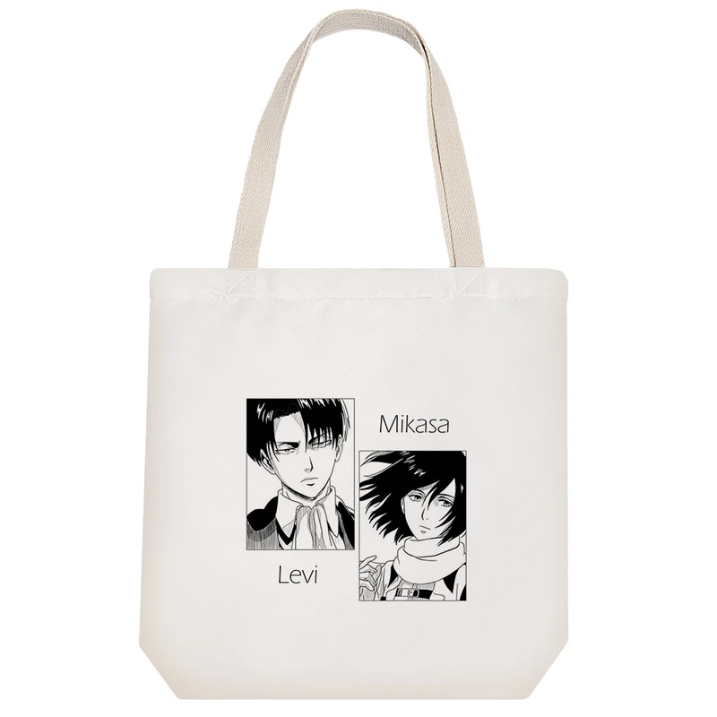 ساک خرید خندالو طرح میکاسا و لیوای انیمه اتک آن تایتان کد H364