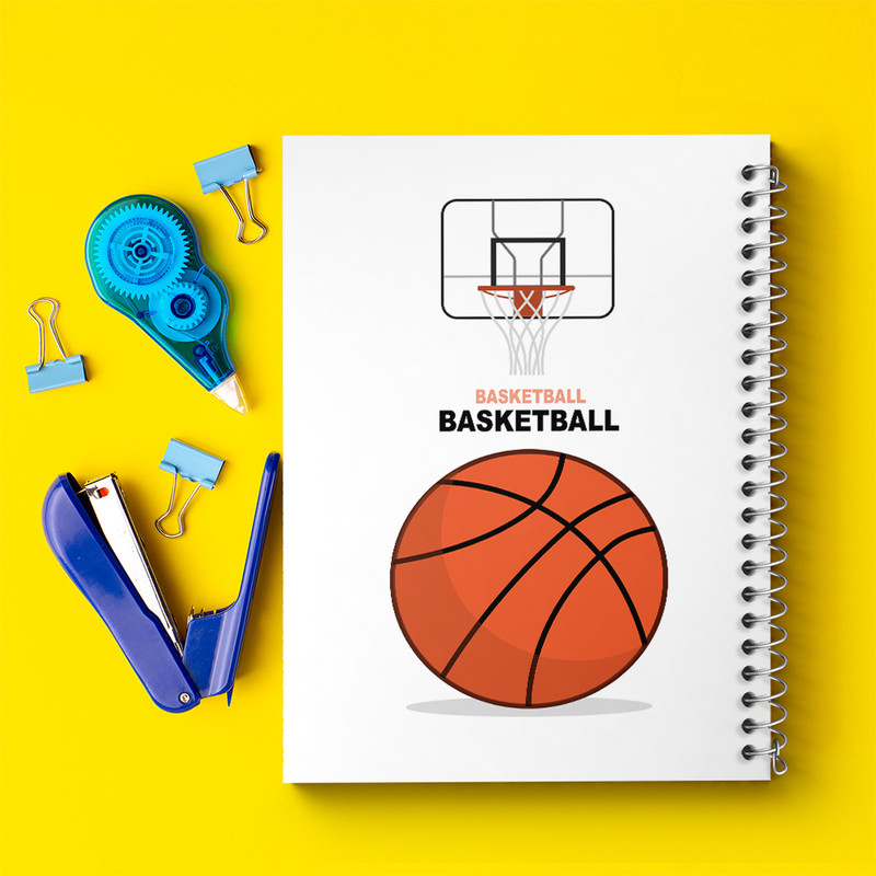 دفتر مشق 100 برگ خندالو طرح بسکتبال کد N888