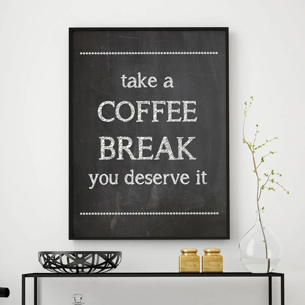 تابلو سالی وود طرح طعم استراحت با قهوه کد T200107