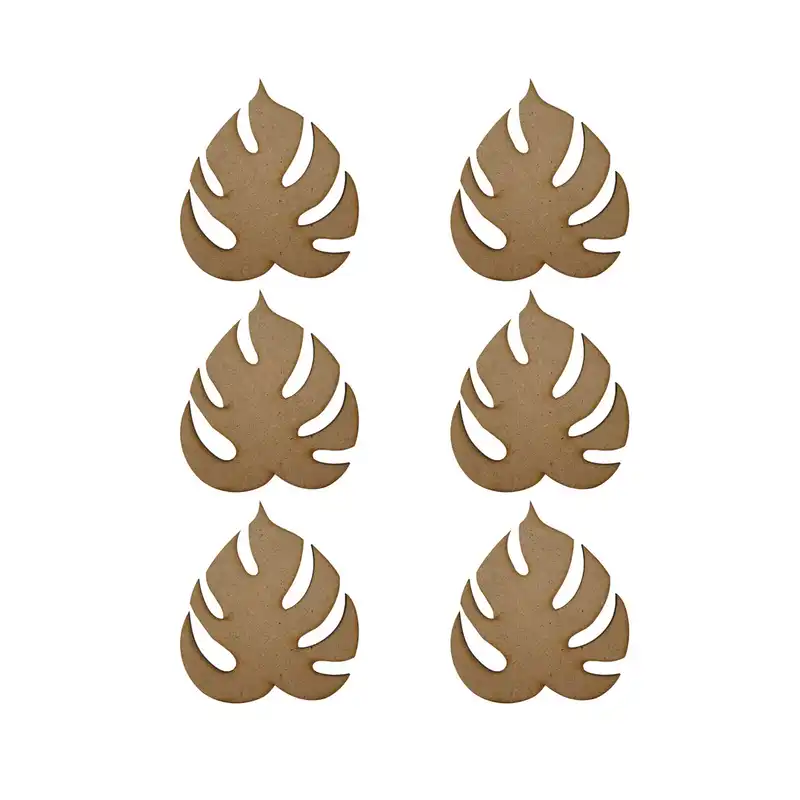 اسلایس چوبی مدل پایه چوبی Figtenleaff اپوکسی مجموعه 6 عددی