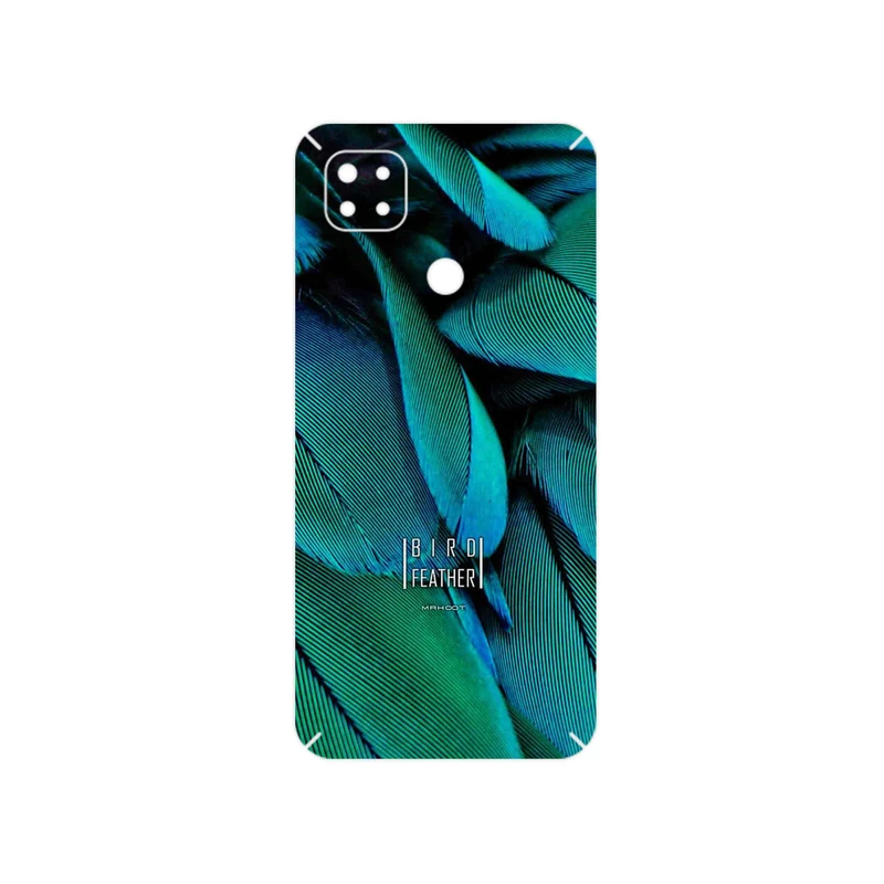 برچسب پوششی ماهوت مدل Green Feather مناسب برای گوشی موبایل شیائومی Redmi 9 Activ