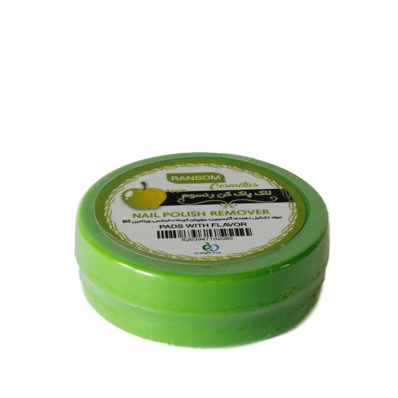 پد لاک پاک کن رنسوم مدل سیب بسته 30 عددی