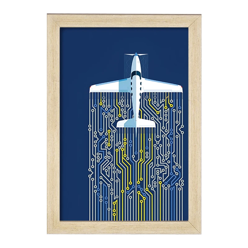 تابلو خندالو مدل هواپیما کد F8837