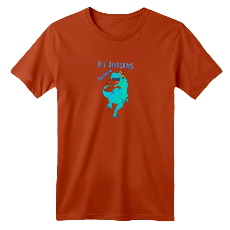 تی شرت آستین کوتاه بچگانه مدل دایناسور کد 04  