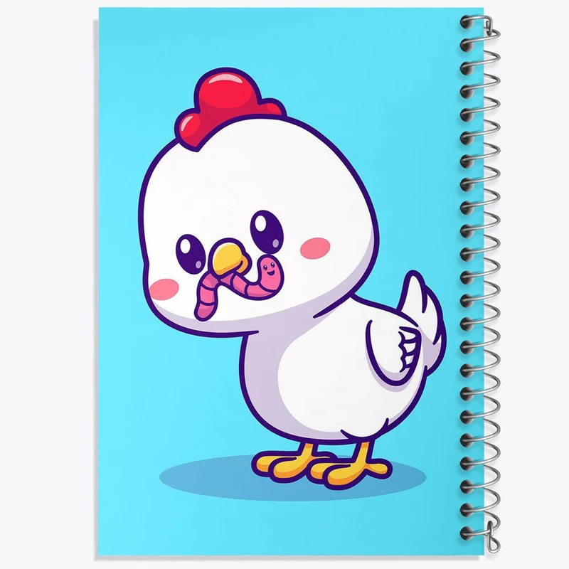 دفتر لیست خرید 50 برگ خندالو طرح حیوانات بامزه خروس کد 29673