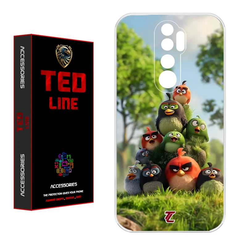 کاور تد لاین طرح پرنده خشمگین کد 1132 مناسب برای گوشی موبایل شیائومی Redmi Note 8 Pro