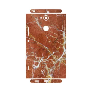 MAHOOT Red Marble-FullSkin Cover Sticker for Sony Xperia XA2