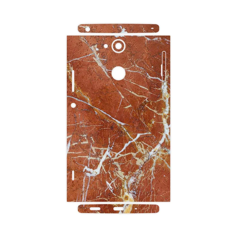 برچسب پوششی ماهوت مدل Red Marble-FullSkin مناسب برای گوشی موبایل سونی Xperia XA2