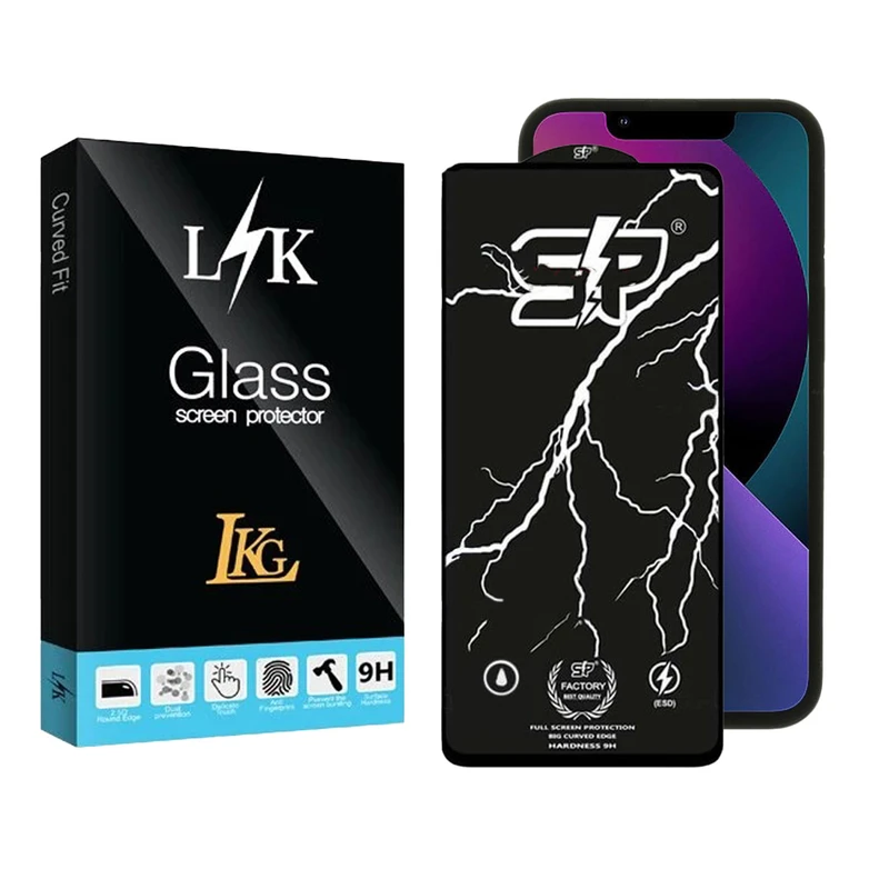محافظ صفحه نمایش ال کا جی مدل اس پی مناسب برای گوشی موبایل اپل iPhone 13