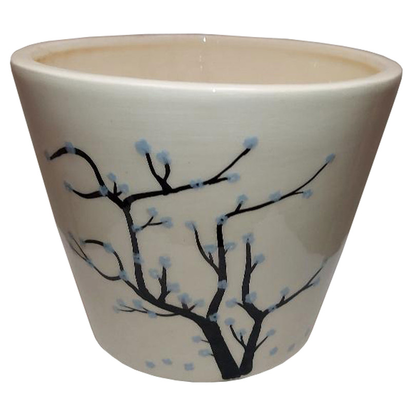 گلدان طرح پاییزی مدل شکوفه