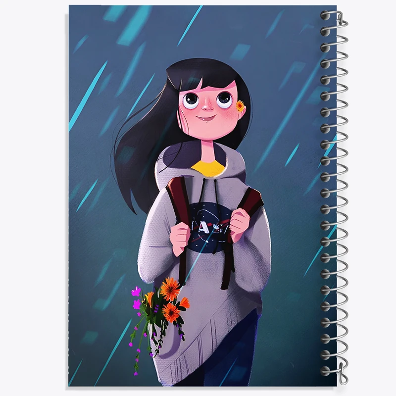 دفتر لیست خرید 50 برگ خندالو طرح دخترانه کد F8233