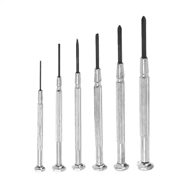 مجموعه 6 عددی پیچ گوشتی ساعتی مدل فلزی QTools