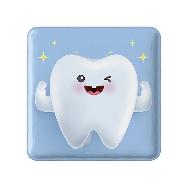 مگنت خندالو طرح دندان و دندان پزشکی کودکانه مدل مربعی کد 36728