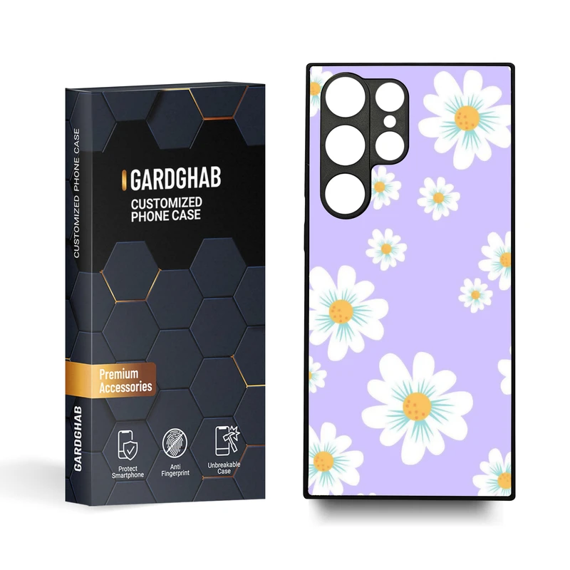 کاور گارد قاب مدل گل مناسب برای گوشی موبایل سامسونگ Galaxy S23 Ultra