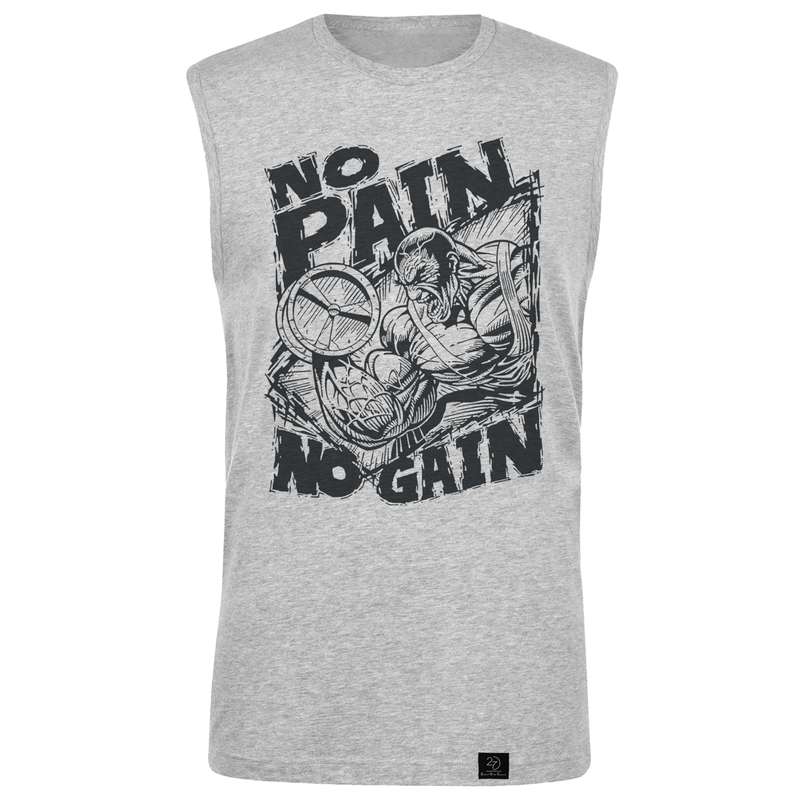 تاپ مردانه 27 مدل NO PAIN NO GAIN کد WN1073